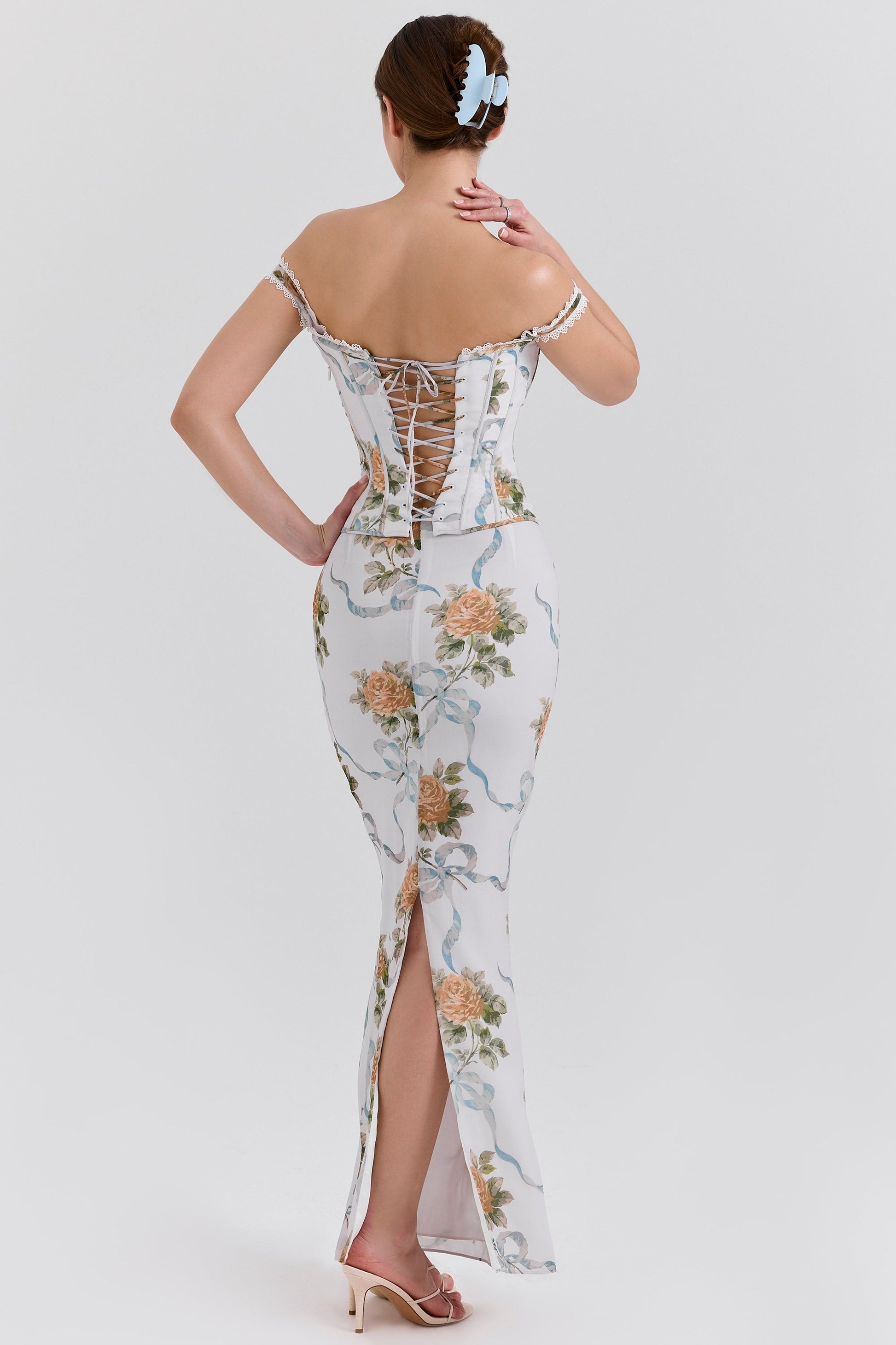 KEIRA | FLORAL BACKLESS MAXI DRESS