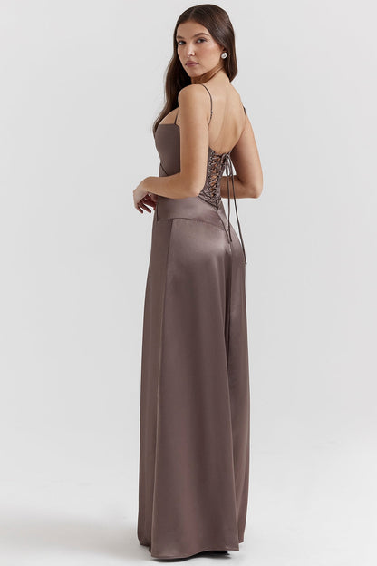 ANABELLA | LACE UP MAXI DRESS