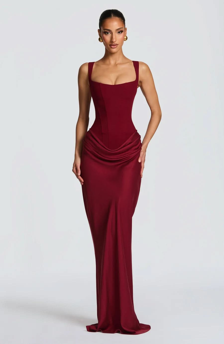 Women's Cocktail Square Neck Ruched Mini Bodycon Dress - product image 19