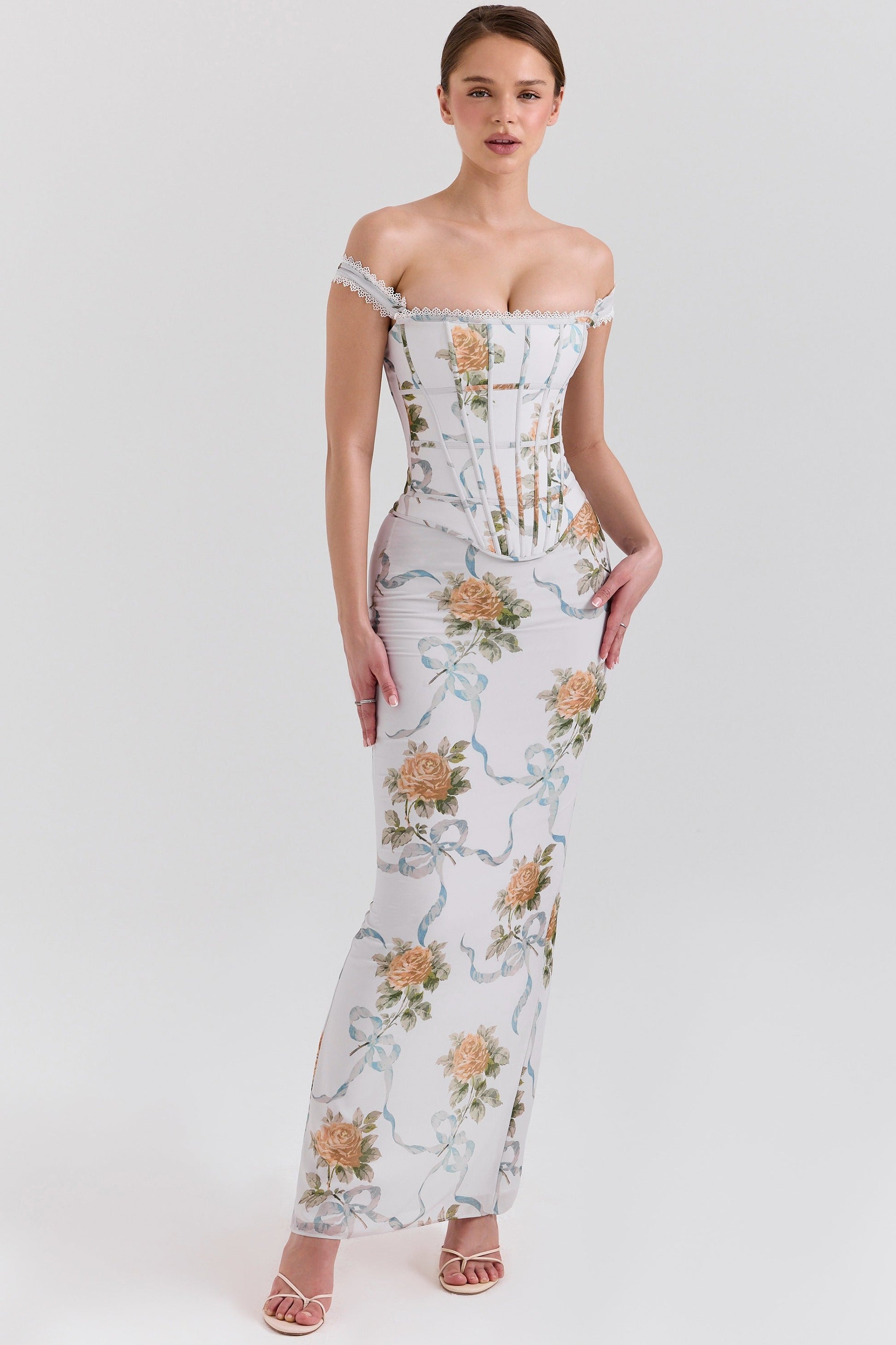 KEIRA | FLORAL BACKLESS MAXI DRESS