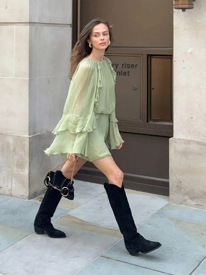 ISABEL | TIERED MINI DRESS
