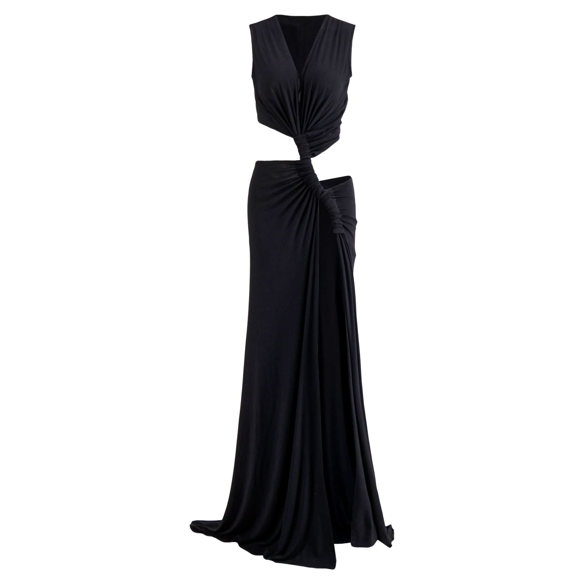 ISADORA | CUTOUT MAXI DRESS - Black