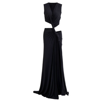 ISADORA | CUTOUT MAXI DRESS - Black