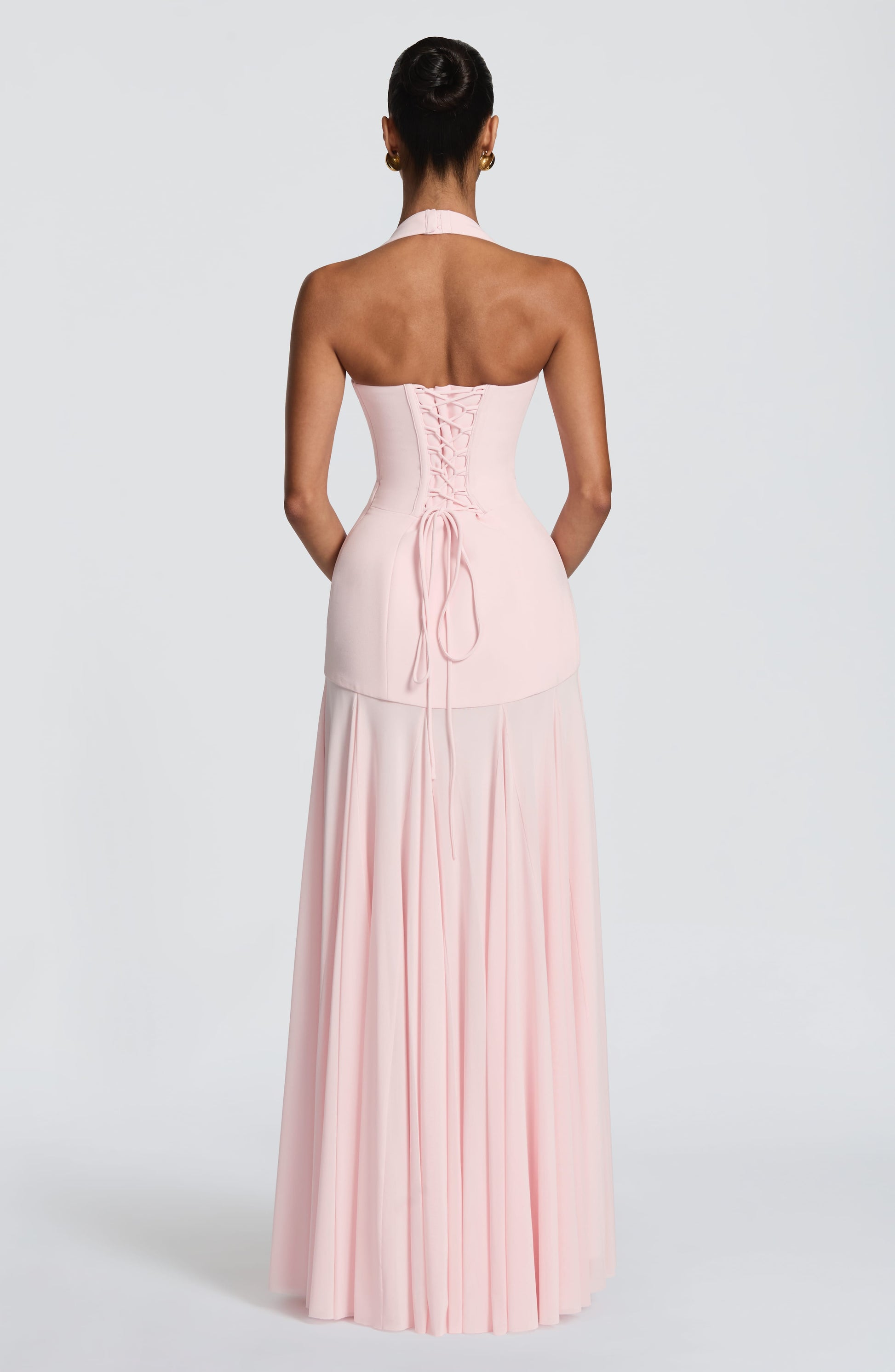 JADA | MESH PLUNGE MAXI DRESS