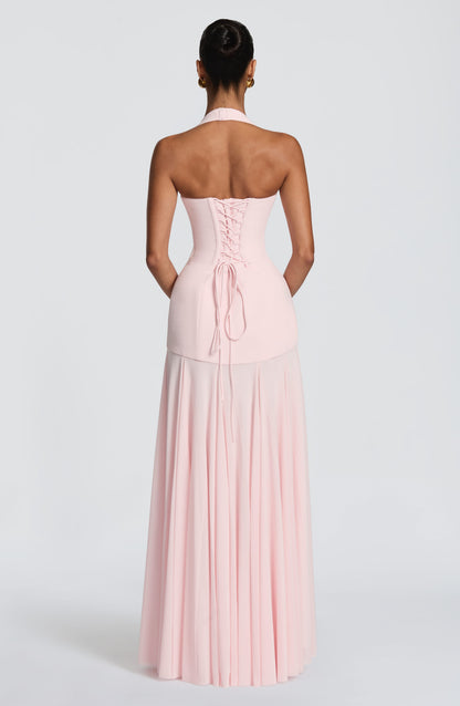 JADA | MESH PLUNGE MAXI DRESS