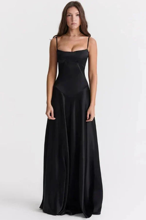 LILA | CORSET MAXI DRESS - Black
