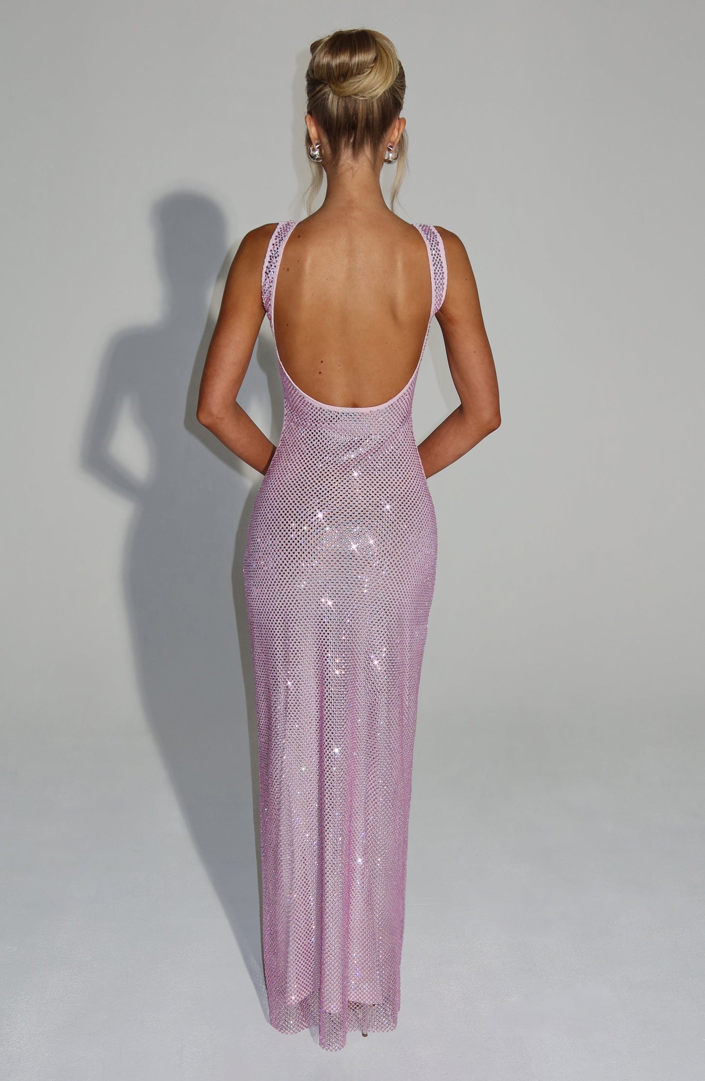 LILLIE | BOHO MAXI DRESS - Pink, side