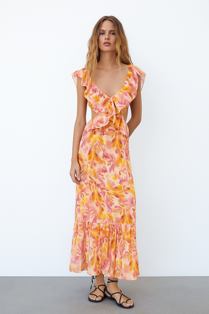 LUCILLE | MAXI DRESS - Orange