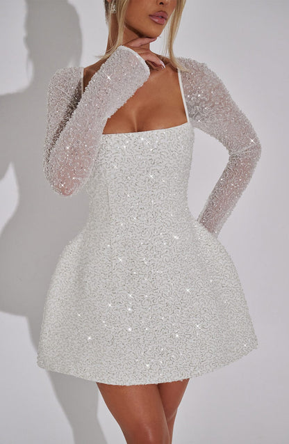 LUNA | MINI DRESS - White