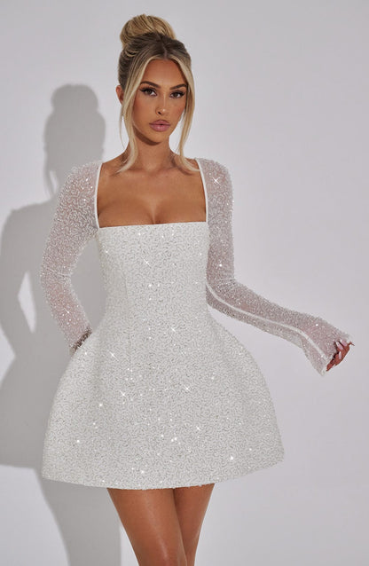LUNA | MINI DRESS - White