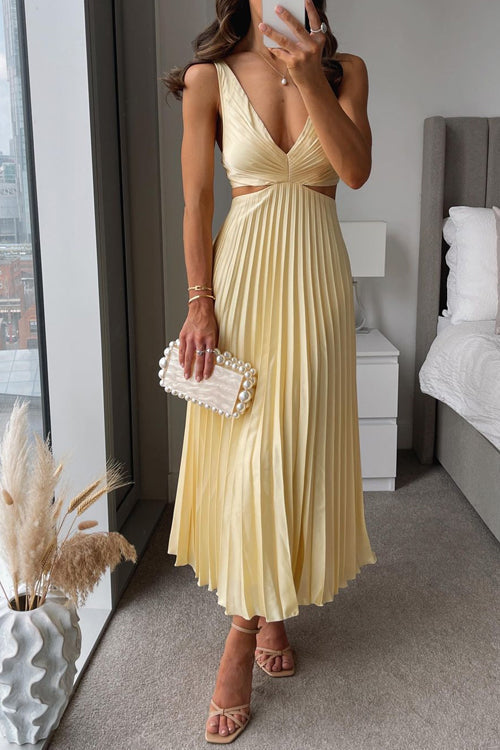 JOSEPHINE | PLEATED MAXI DRESS