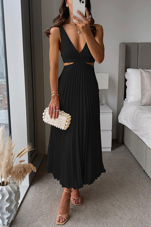 JOSEPHINE | PLEATED MAXI DRESS
