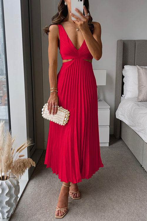 JOSEPHINE | PLEATED MAXI DRESS