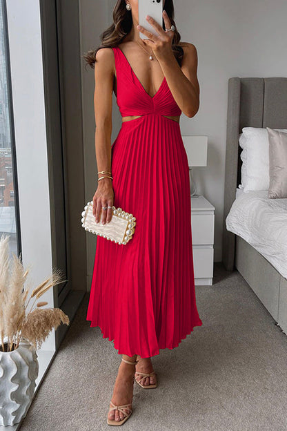 JOSEPHINE | PLEATED MAXI DRESS