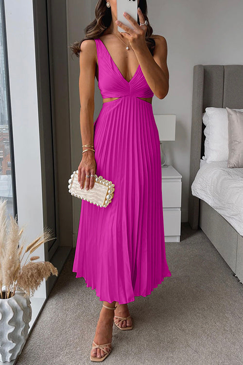 JOSEPHINE | PLEATED MAXI DRESS