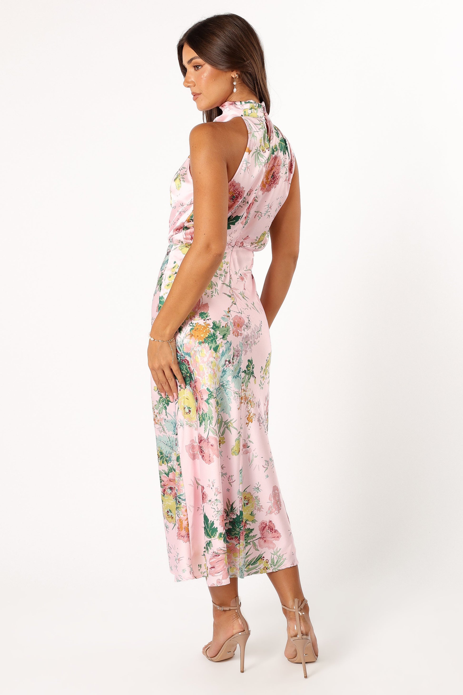 MARIANNE | FLORAL MIDI DRESS - Pink
