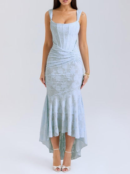 MARTINA | PROM MIDI DRESS - Blue
