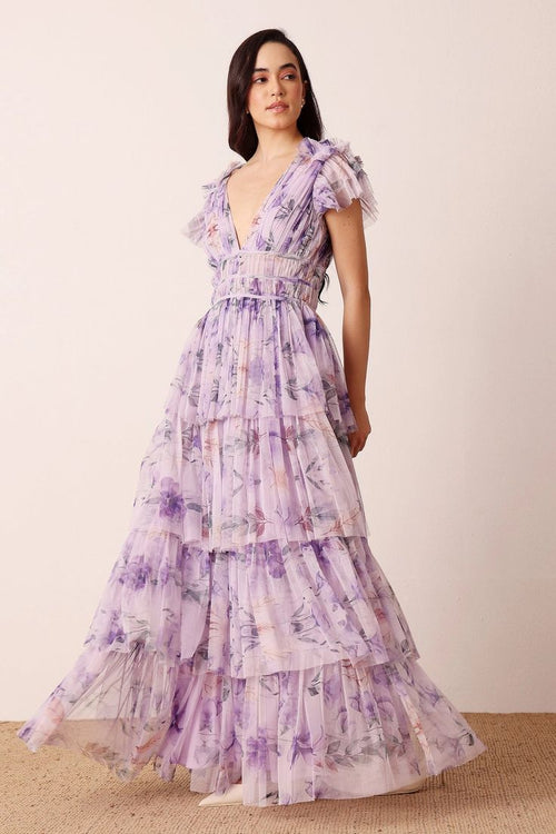 SOLEIL | BOHO MAXI DRESS - Lilac