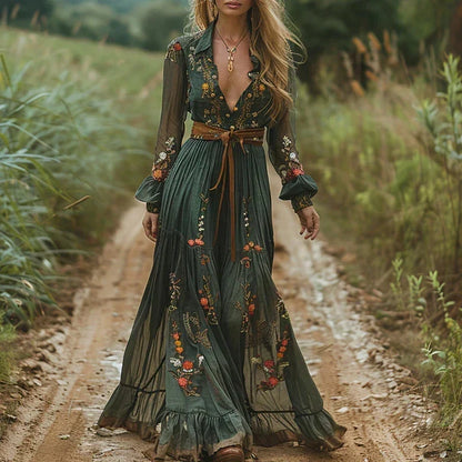NORAH | EMBROIDERED MAXI DRESS