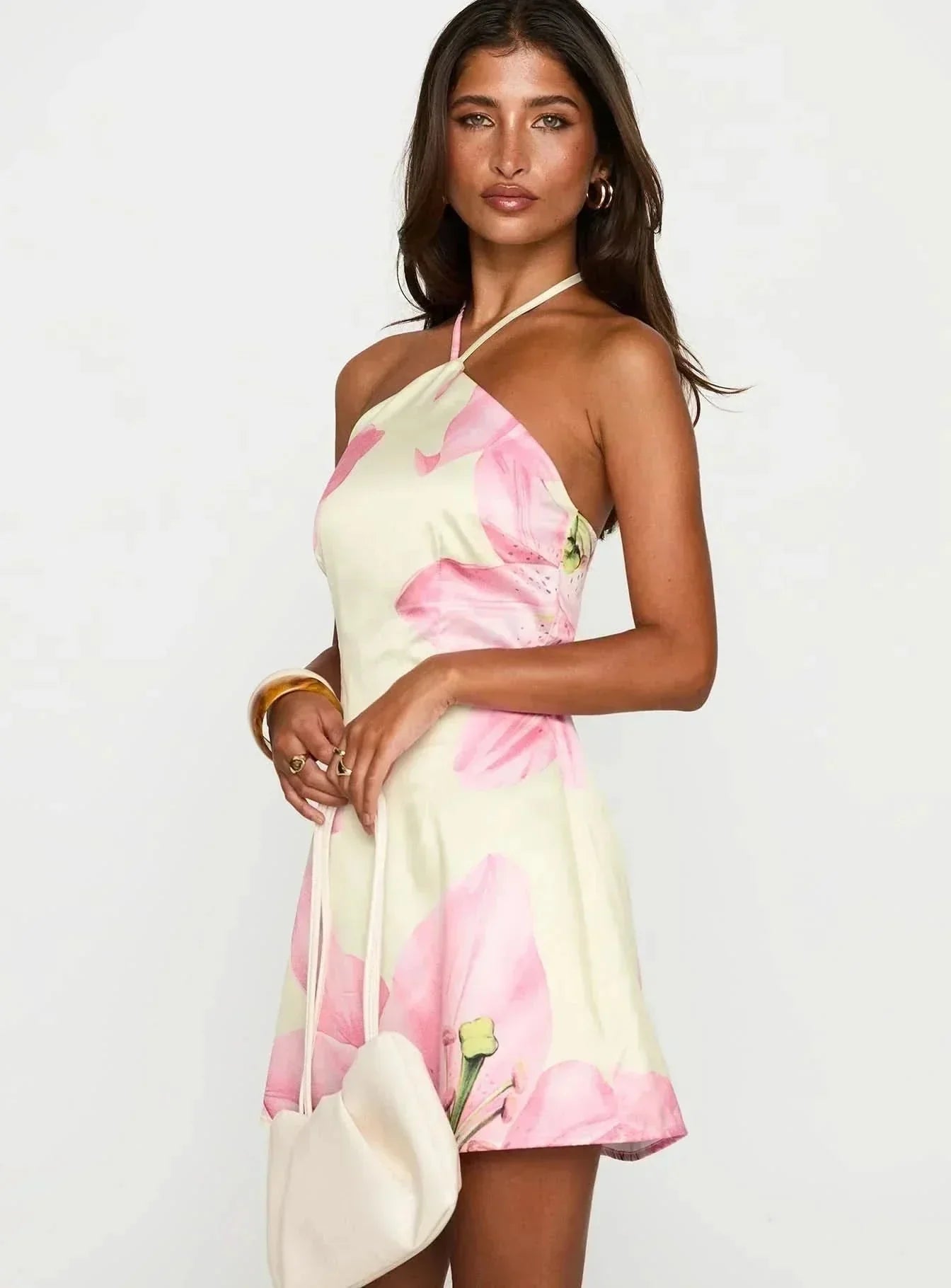 PERSEPHONE | HALTER MINI DRESS - Sienna