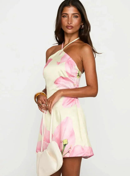 PERSEPHONE | HALTER MINI DRESS - Sienna