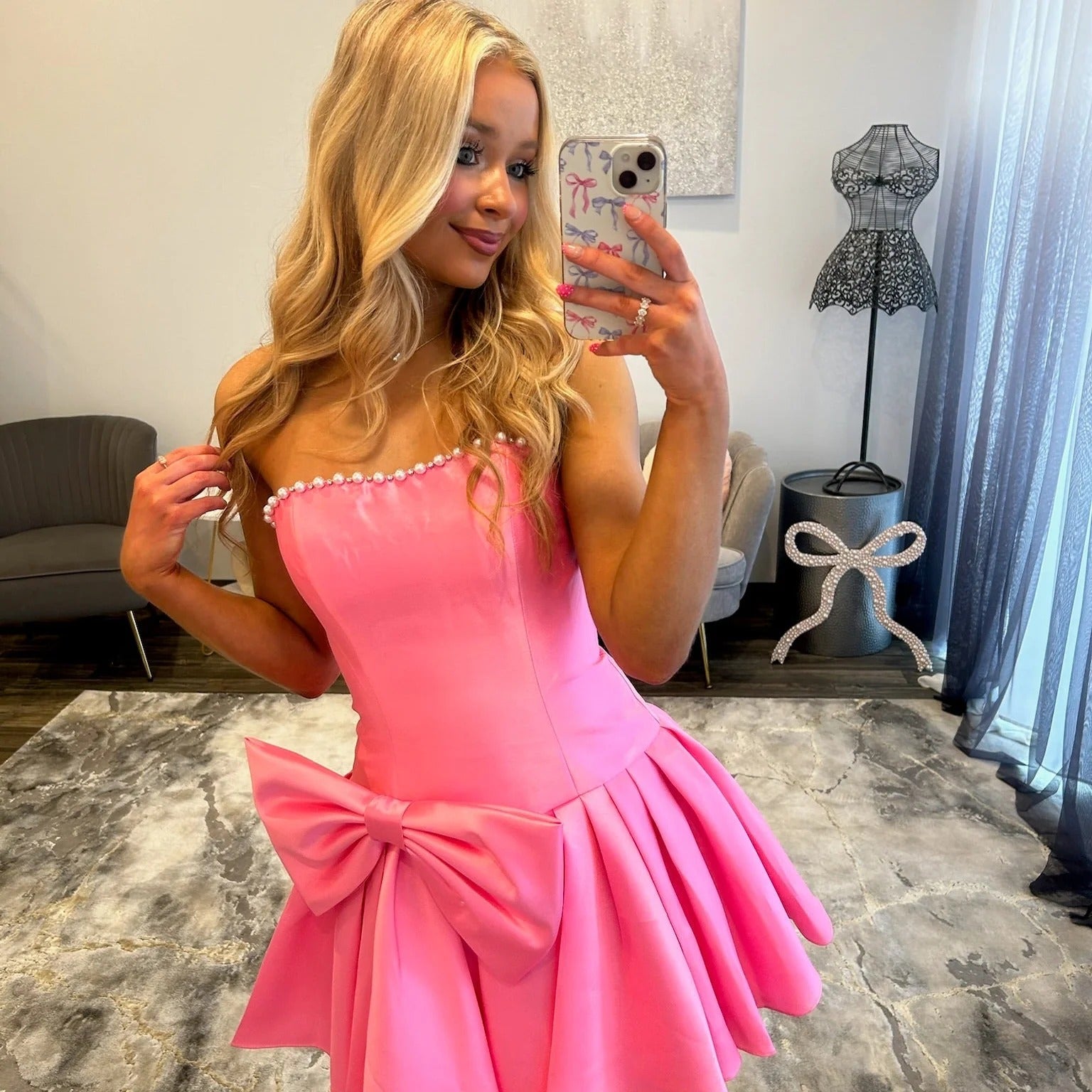 MATILDA | STRAPLESS MINI DRESS - Chocolate