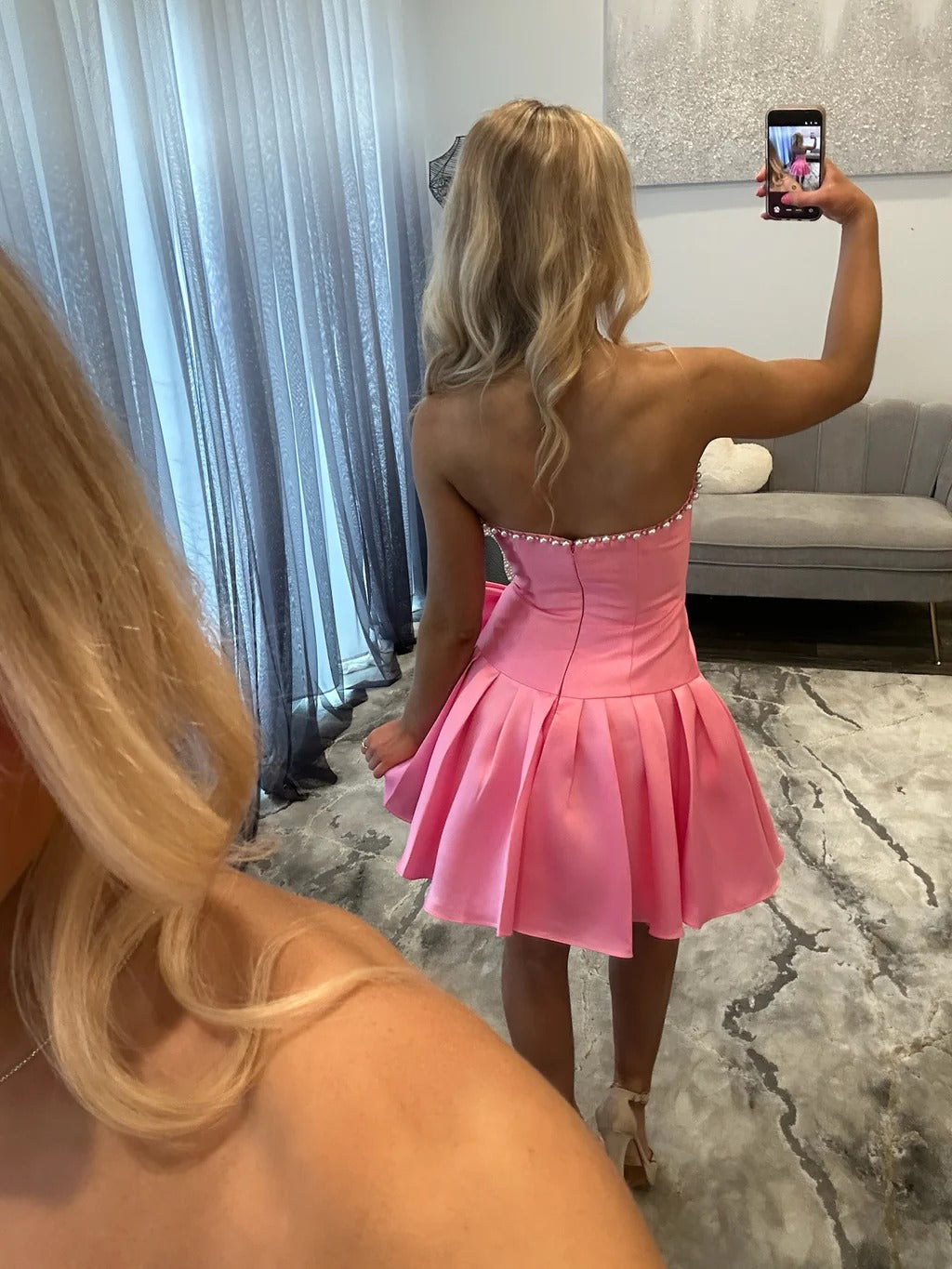 MATILDA | STRAPLESS MINI DRESS - Chocolate