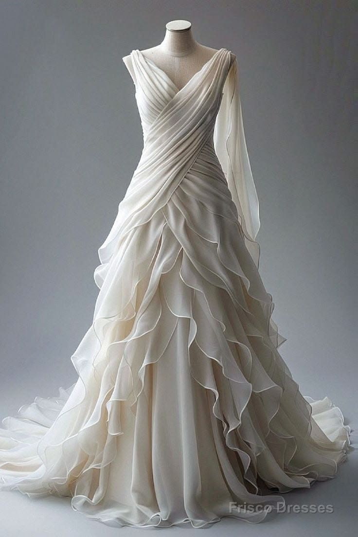 RAINA | 1960S EVENING GOWN - White