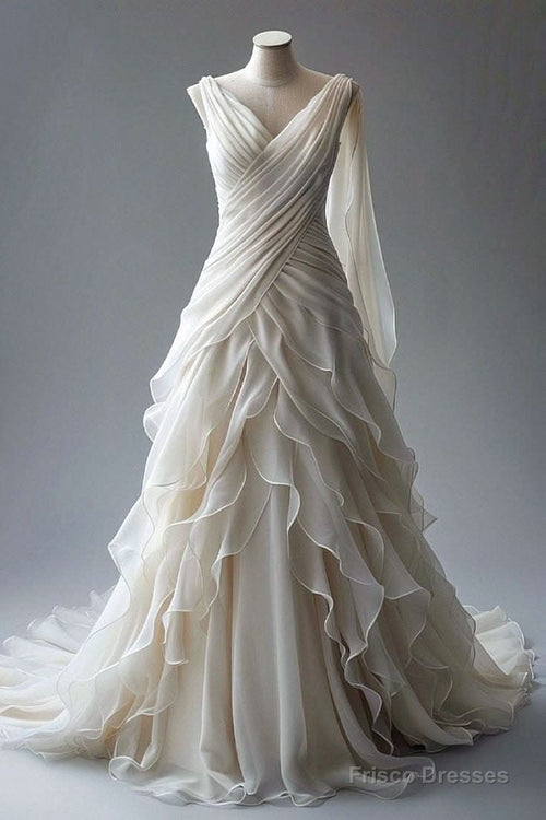 RAINA | 1960S EVENING GOWN - White