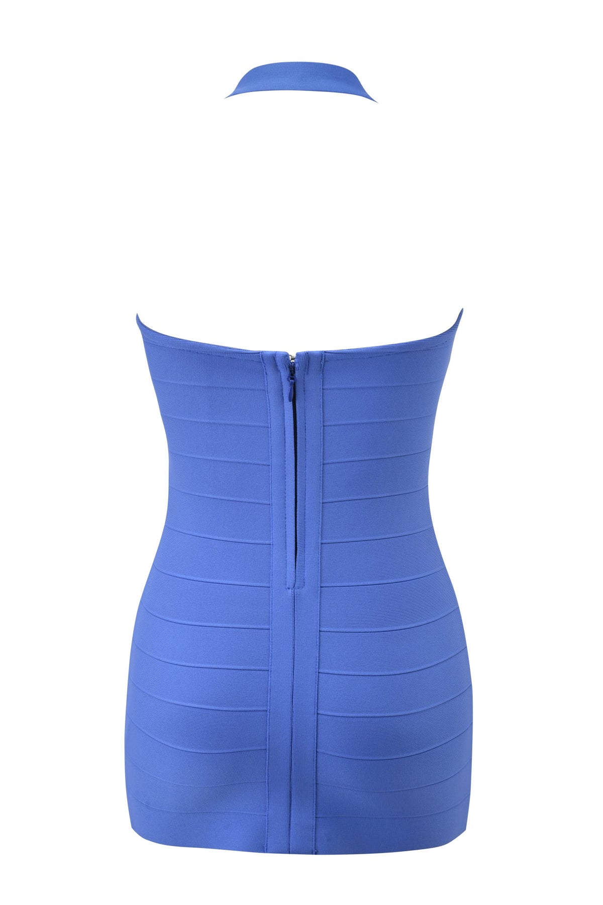 ADALYN | HALTER BANDAGE MINI DRESS - Blue