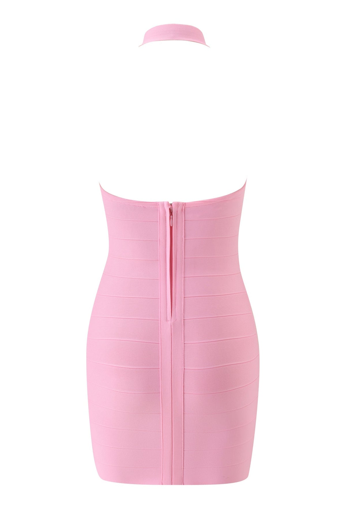 ADALYN | HALTER BANDAGE MINI DRESS - Pink
