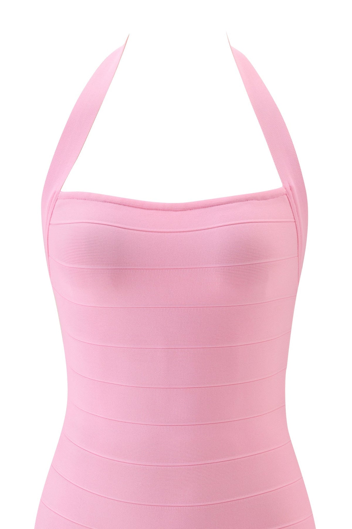 ADALYN | HALTER BANDAGE MINI DRESS - Pink