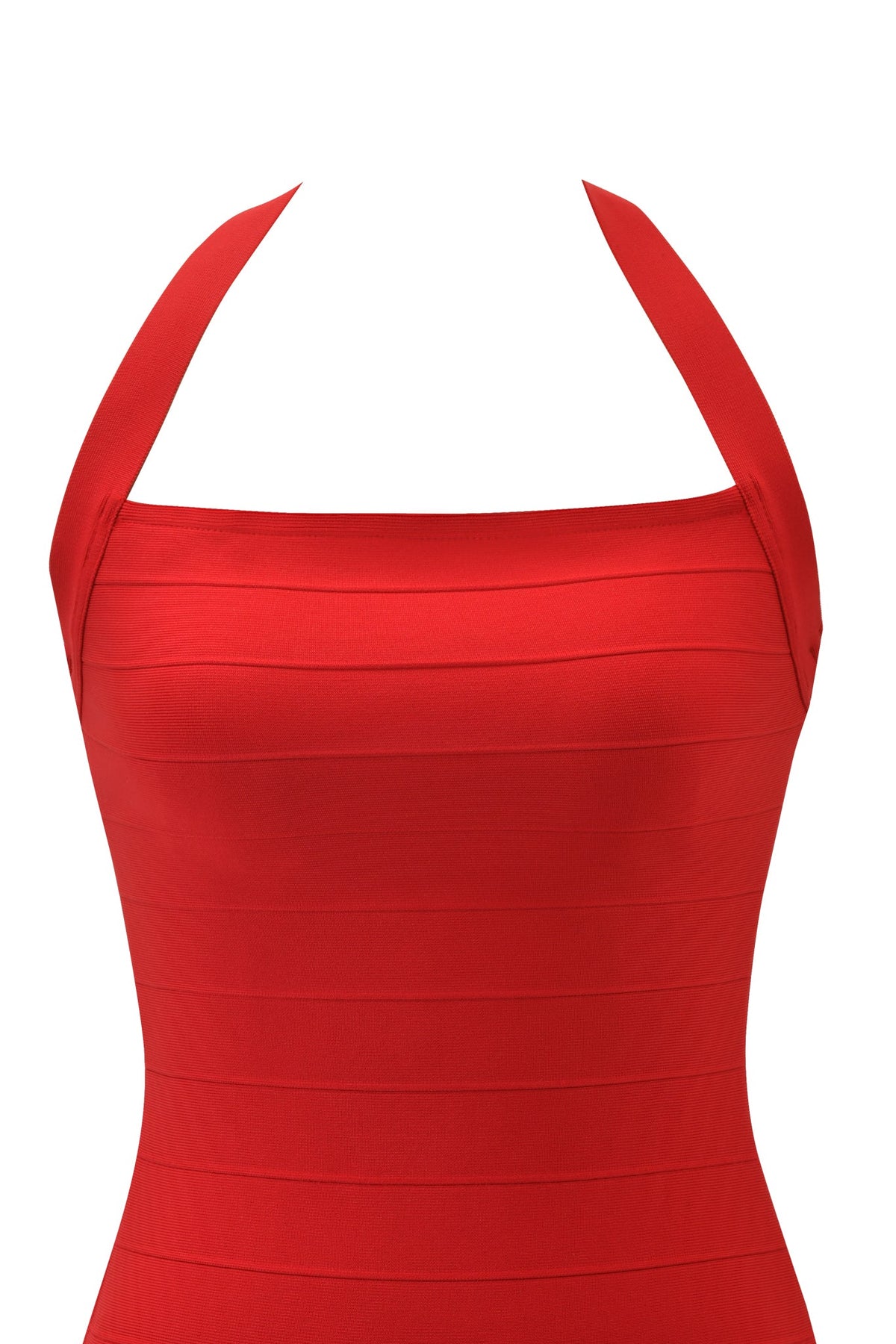 ADALYN | HALTER BANDAGE MINI DRESS - Red