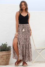 ADELAIS | MAXI SKIRT - Leopard
