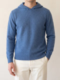 ADRIAN | HOODED SWEATER - Blue