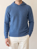 ADRIAN | HOODED SWEATER - Blue