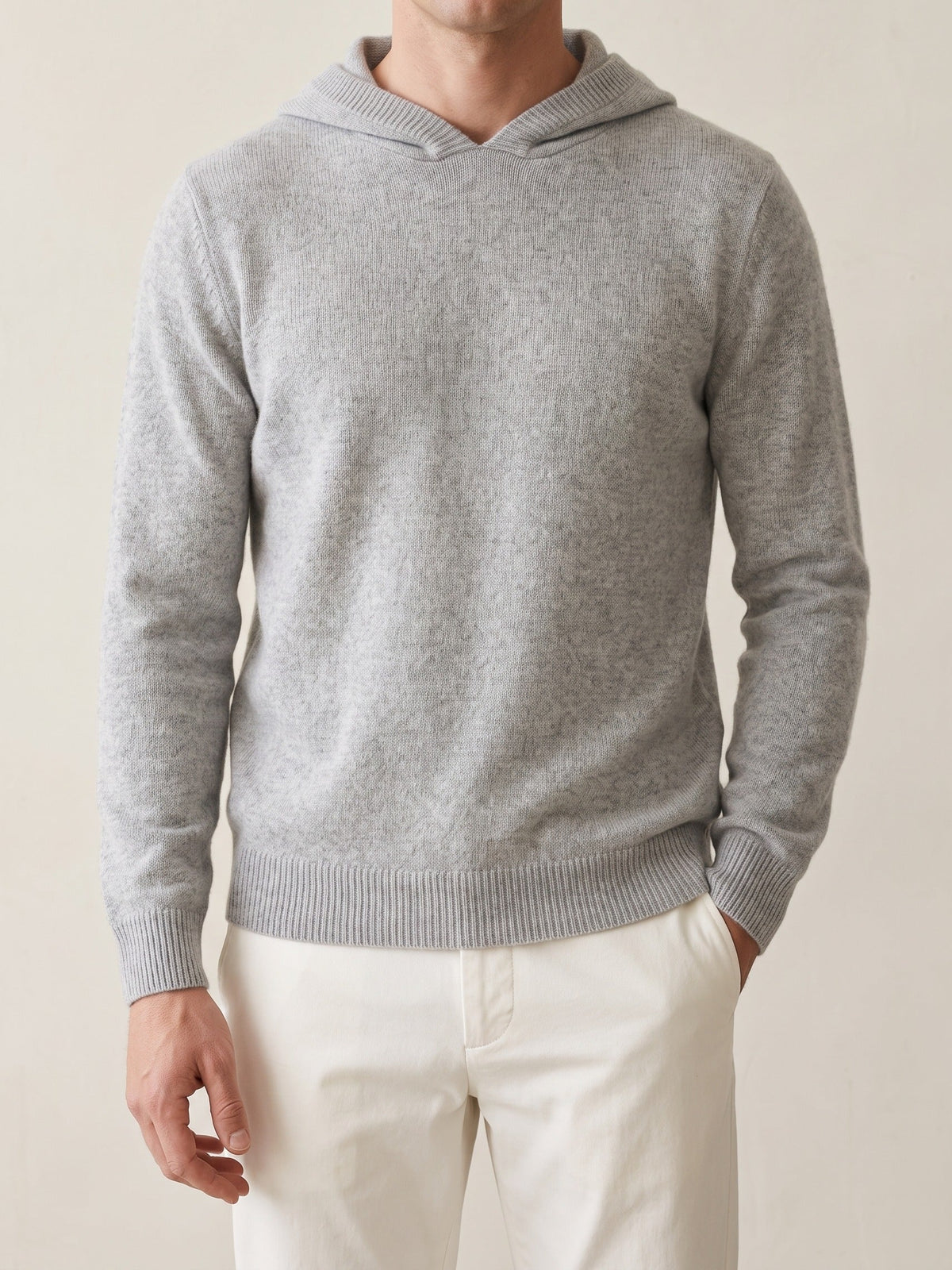 ADRIAN | HOODED SWEATER - Light Gray