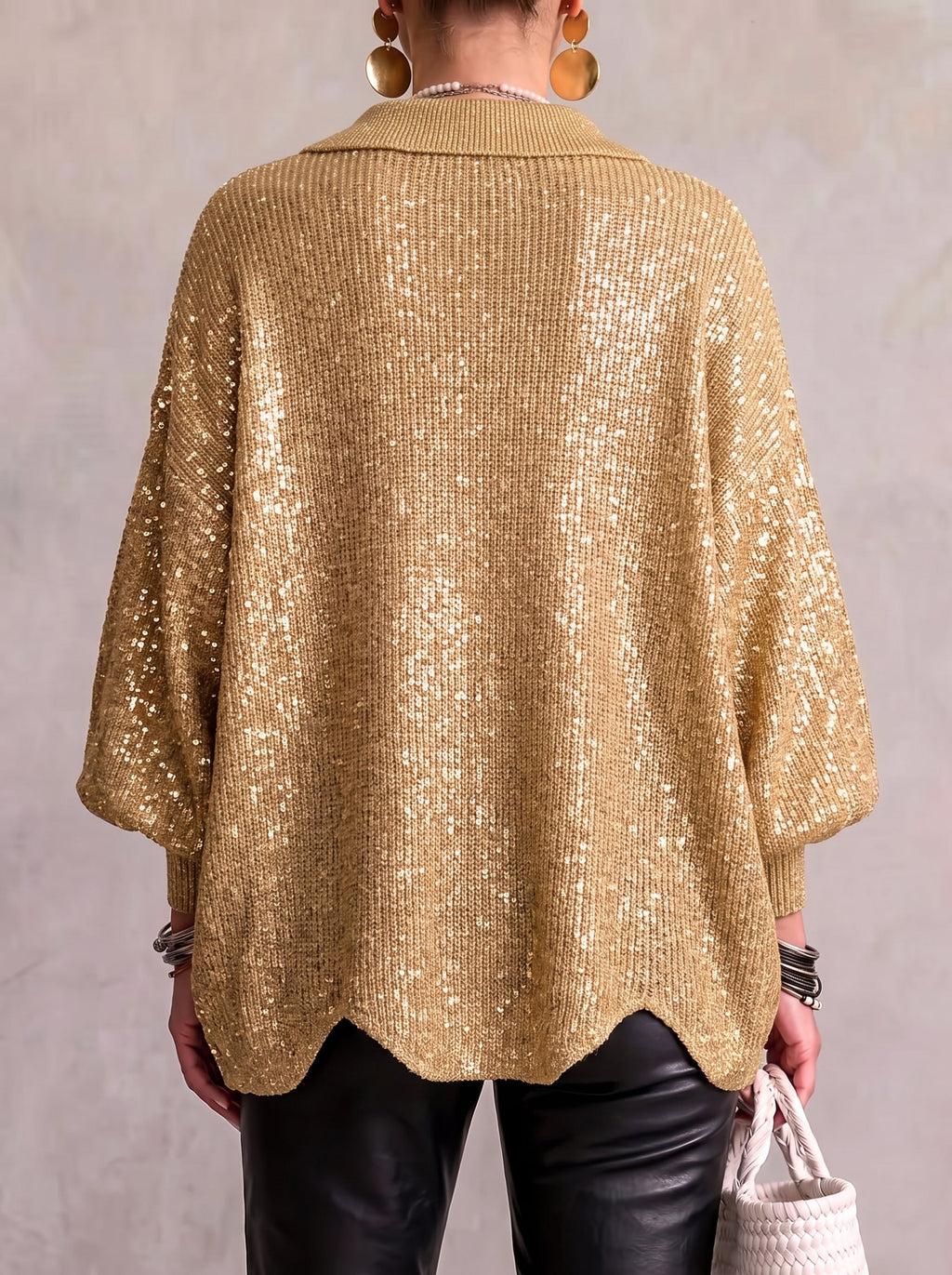ALESSA | COLLARED KNIT TOP