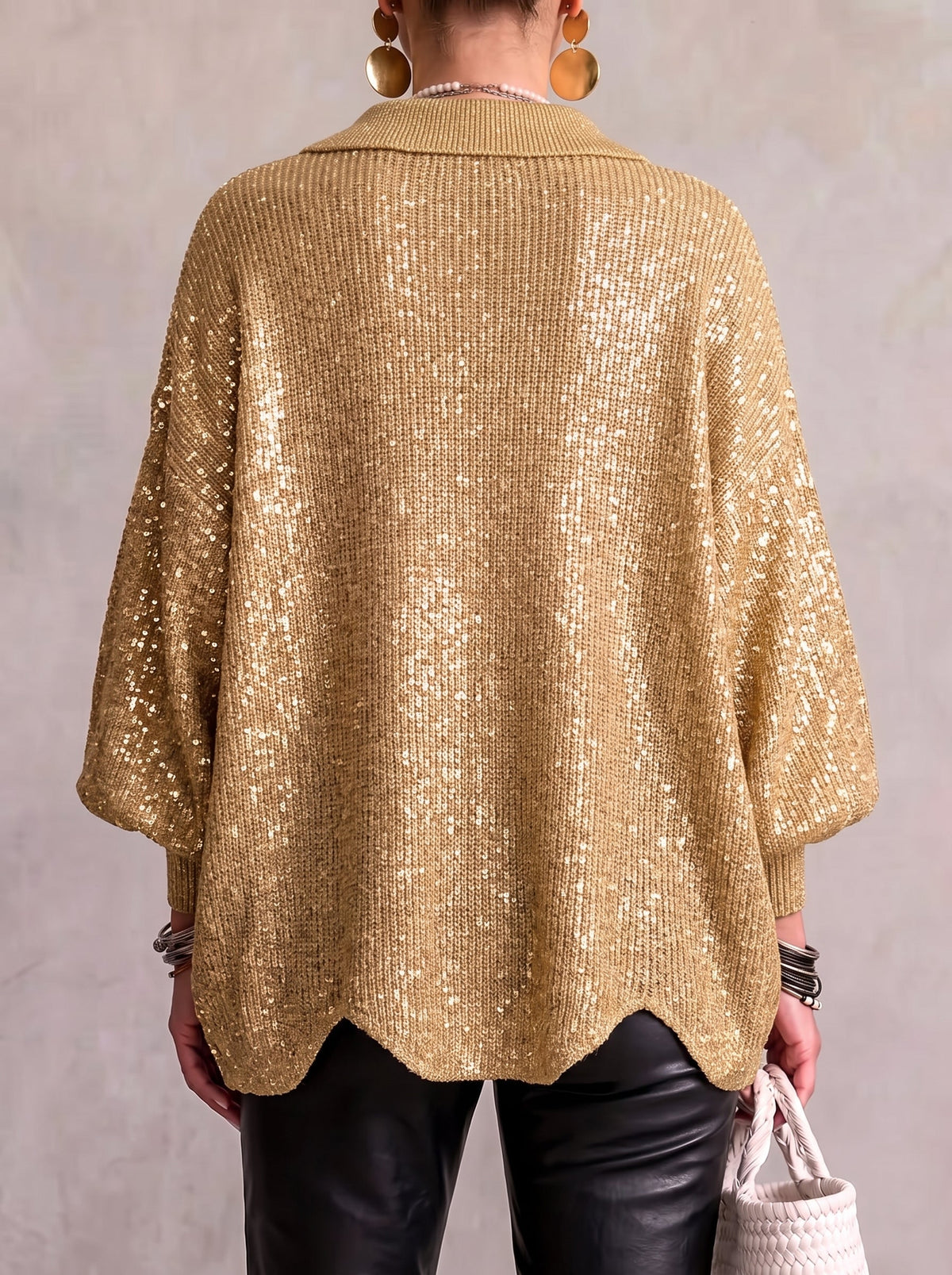 ALESSA | COLLARED KNIT TOP