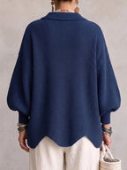 ALESSA | COLLARED KNIT TOP