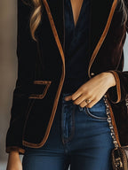 ALIZEE | CONTRAST BLAZER