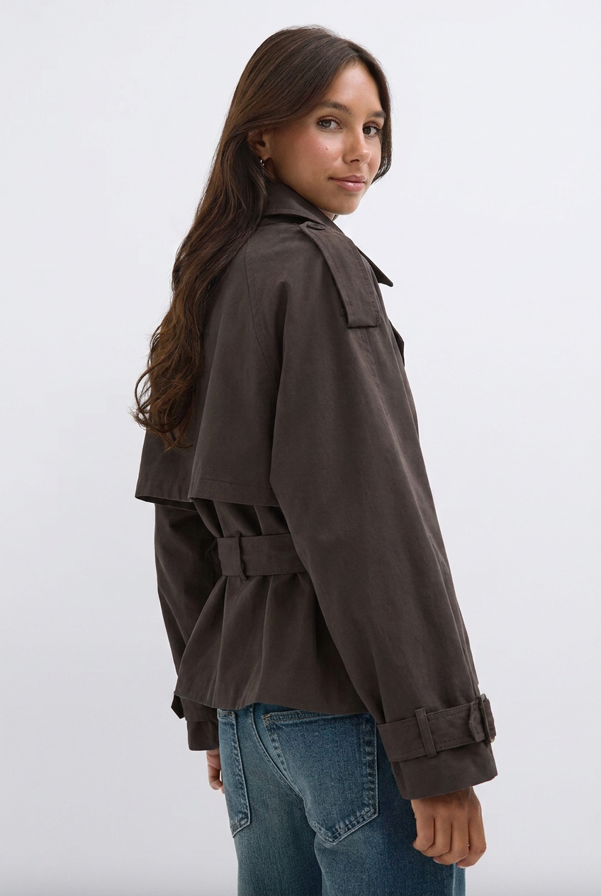 AMABEL | CROPPED TRENCH COAT