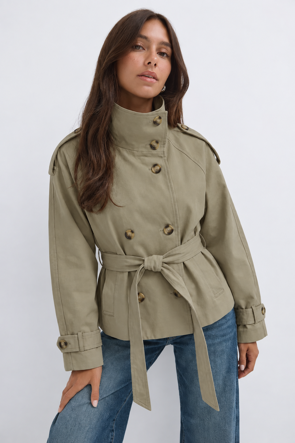 AMABEL | CROPPED TRENCH COAT