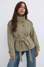 AMABEL | CROPPED TRENCH COAT