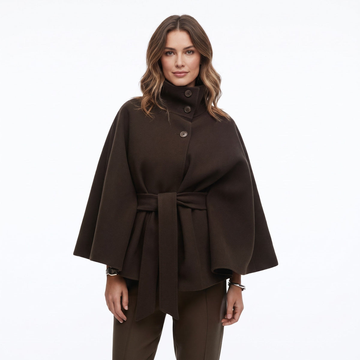 AMALIA | BELTED CAPE COAT