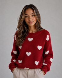 Red Heart Print