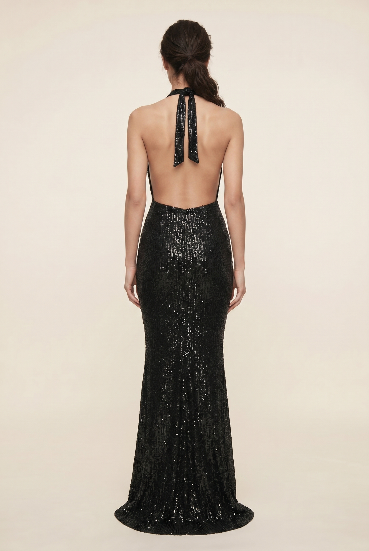 AUROLIA | SEQUIN MAXI DRESS - Black