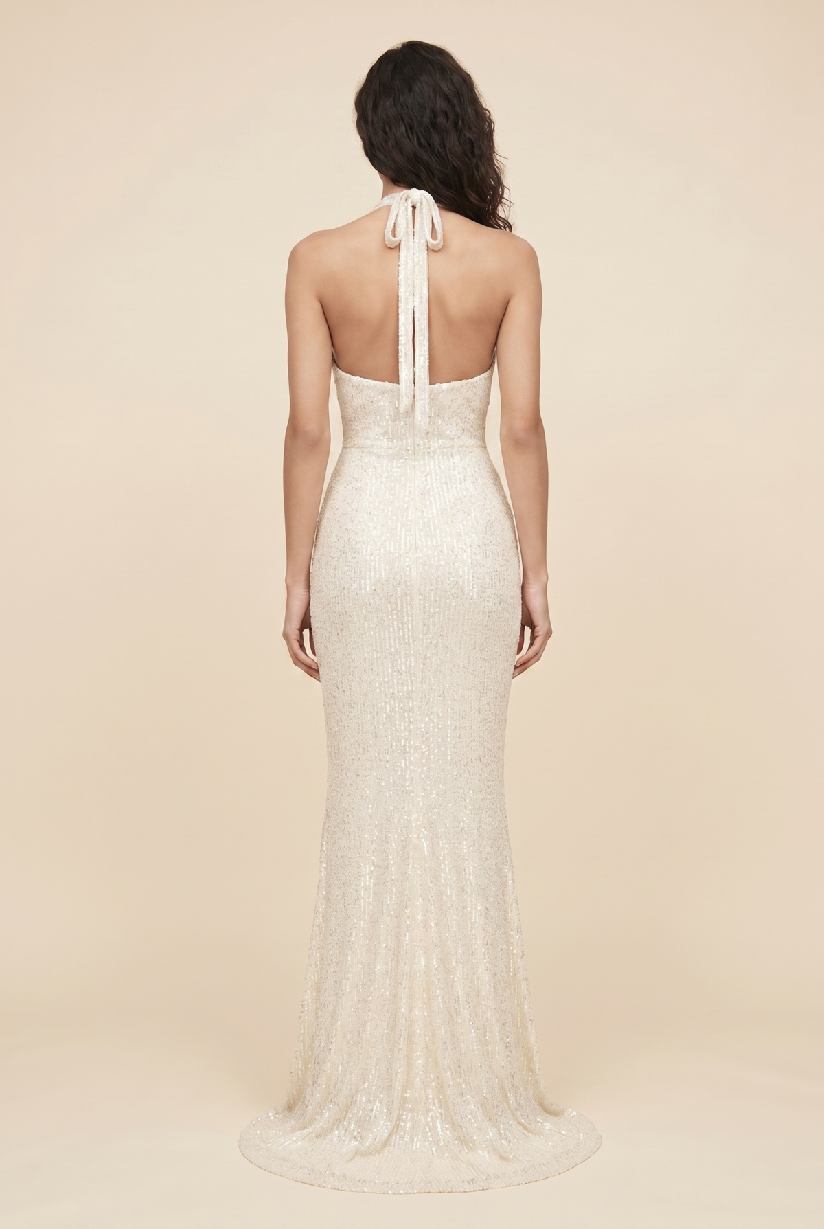 AUROLIA | SEQUIN MAXI DRESS - Ivory