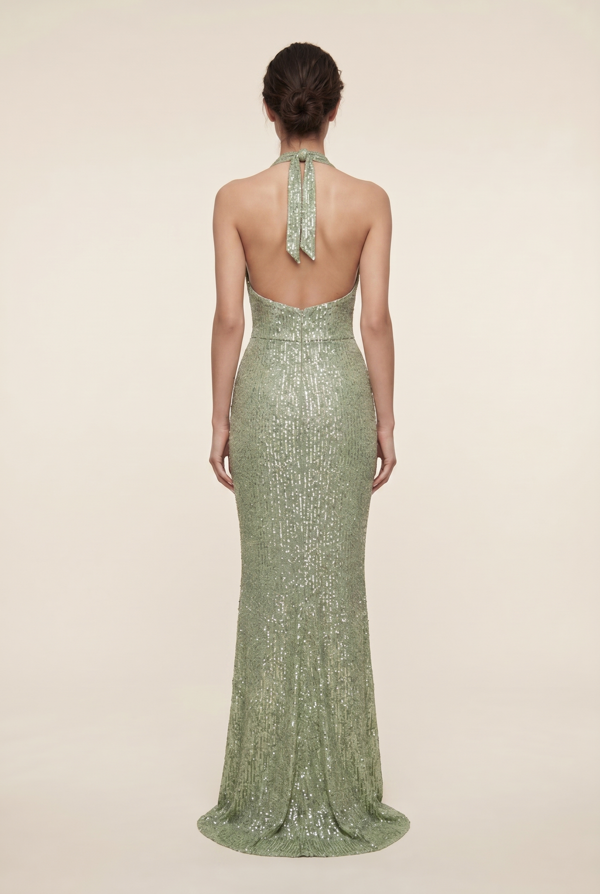 AUROLIA | SEQUIN MAXI DRESS - Sage Green