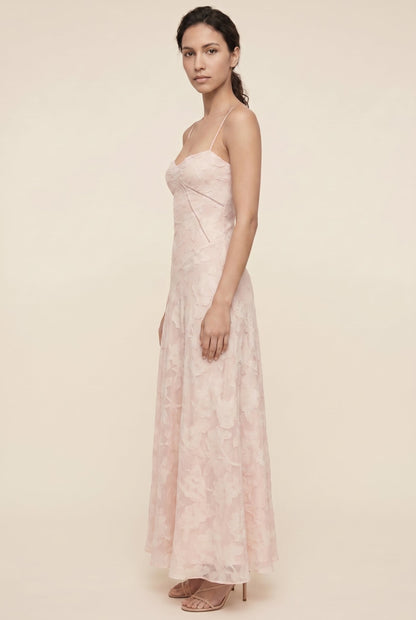 AURORE | LACE MAXI DRESS - Blush Pink